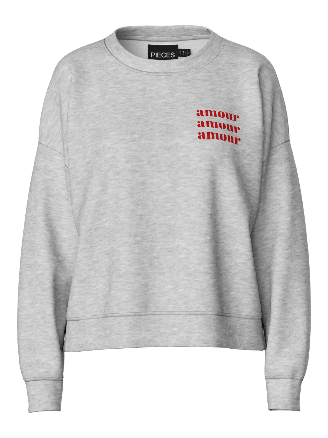 PCCHILLI Sweatshirt - Light Grey Melange