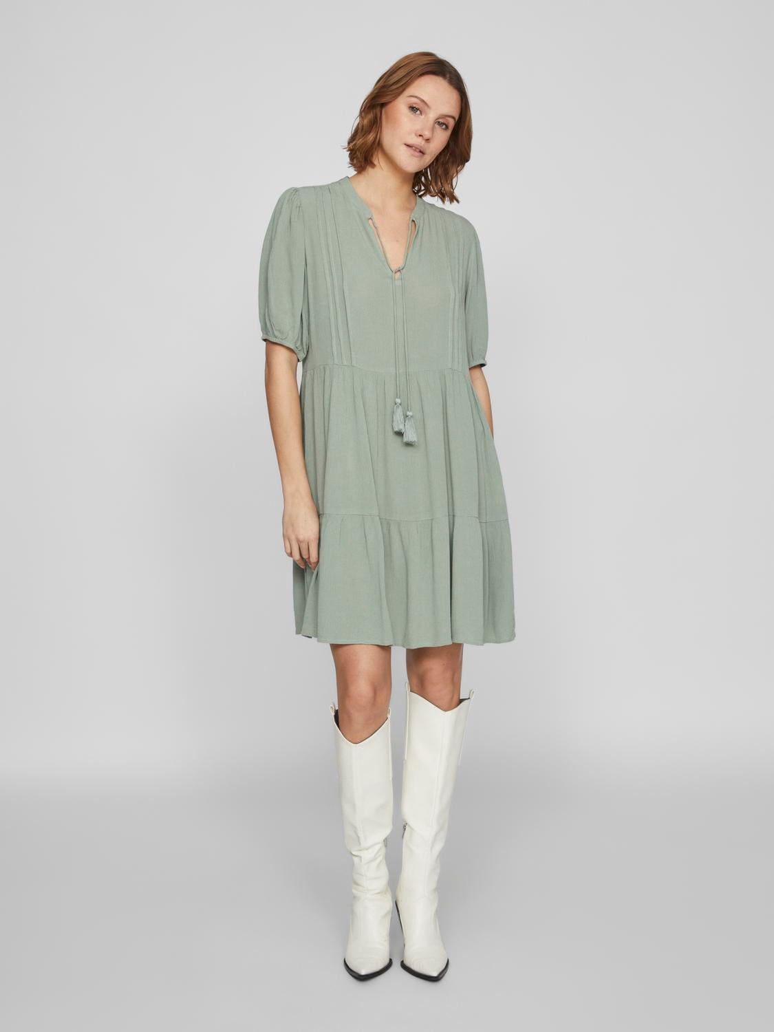 VILOPEZ Dress - Green Milieu